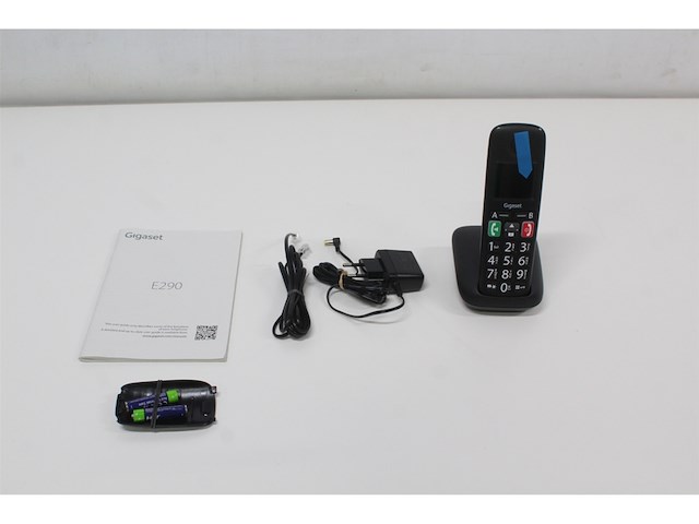 Gigaset e290 e draadloze thuistelefoon voor senioren met zeer grote verlichte toetsen extra luid belvolume zwart - afbeelding 2 van  3