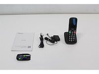 Gigaset e290 e draadloze thuistelefoon voor senioren met zeer grote verlichte toetsen extra luid belvolume zwart - afbeelding 2 van  3