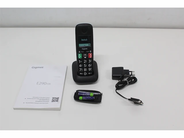 Gigaset e290e hx losse handset tbv uitbreiding zwart - afbeelding 2 van  2