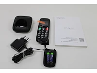 Gigaset e290ehx draadloze handset voor senioren om verbinding te maken met uw dect basisstation zeer grote en verlichte knoppen extra luid geluid zwart - afbeelding 2 van  3