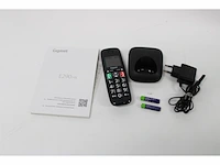 Gigaset e290ehx draadloze handset voor senioren om verbinding te maken met uw dect basisstation zeer grote en verlichte knoppen extra luid geluid zwart - afbeelding 2 van  2