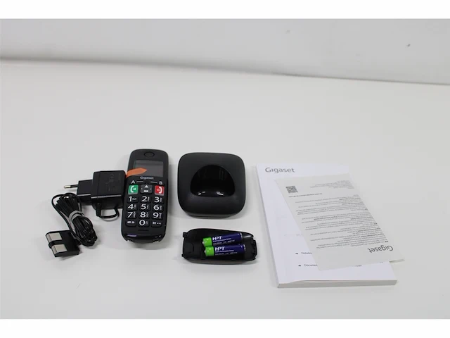 Gigaset e290ehx draadloze handset voor senioren om verbinding te maken met uw dect basisstation zeer grote en verlichte knoppen extra luid geluid zwart - afbeelding 3 van  3