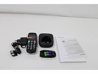 Gigaset e290ehx draadloze handset voor senioren om verbinding te maken met uw dect basisstation zeer grote en verlichte knoppen extra luid geluid zwart - afbeelding 3 van  3