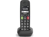 Gigaset e290ehx draadloze handset voor senioren om verbinding te maken met uw dect basisstation zeer grote en verlichte knoppen extra luid geluid compatibel met gehoorapparaat zwart - afbeelding 1 van  3