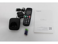 Gigaset e290ehx draadloze handset voor senioren om verbinding te maken met uw dect basisstation zeer grote en verlichte knoppen extra luid geluid compatibel met gehoorapparaat zwart - afbeelding 2 van  2