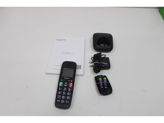 Gigaset e290ehx draadloze handset voor senioren om verbinding te maken met uw dect basisstationcompatibel met gehoorapparaat zwart - afbeelding 2 van  2