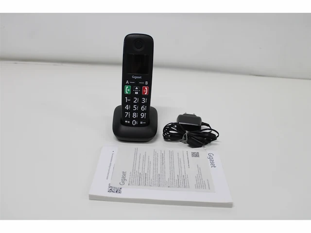 Gigaset e290ehx draadloze handset voor senioren , zwart - afbeelding 2 van  2