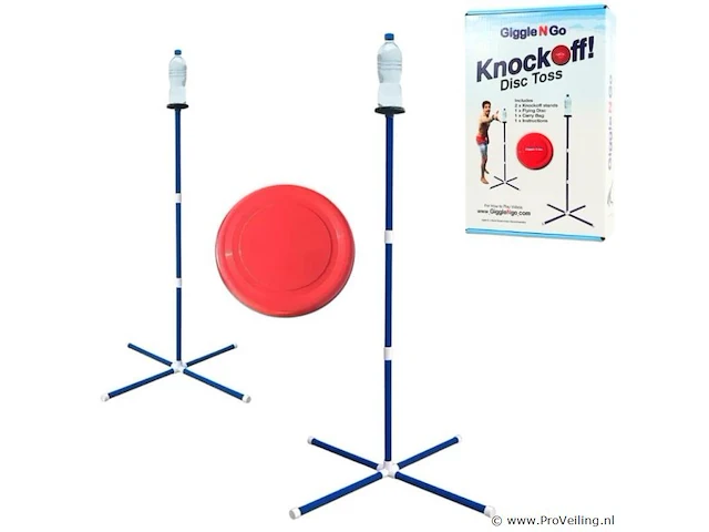 Giggle n go knock off frisbee spel - afbeelding 1 van  5