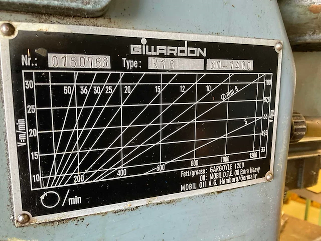 Gillardon r16 meervoudige boormachine - afbeelding 5 van  7
