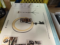 Gimbal voor smartphone, 1x led ringlamp op statief - afbeelding 6 van  7