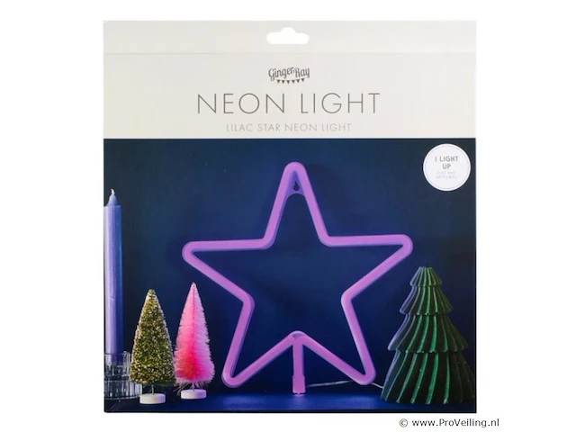 Ginger ray neon verlichting star - afbeelding 3 van  3