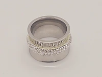 Gioielli dames ring - nieuw - stenen zijn geen naturlijke diamanten - afbeelding 2 van  4