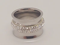 Gioielli dames ring - nieuw - stenen zijn geen naturlijke diamanten - afbeelding 4 van  4