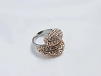 Gioielli dames ring - nieuw - stenen zijn geen naturlijke diamanten - afbeelding 2 van  4