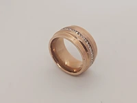 Gioielli dames ring - nieuw - stenen zijn geen natuurlijke diamanten - afbeelding 3 van  3