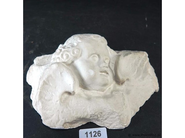 Gipsen puto als wandornament - afbeelding 1 van  5