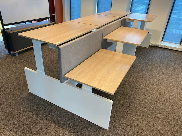 Gispen cimo - 6 persoons zit-sta snelslinger workbench 140x80 - afbeelding 11 van  25