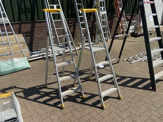 Giss 796774 aluminium trapladder (2x) - afbeelding 2 van  8