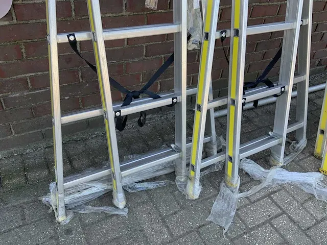 Giss 868085 2 x 8 aluminium ladder (2x) - afbeelding 2 van  8