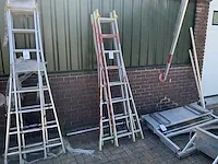 Giss 868085 2 x 8 aluminium ladder (2x) - afbeelding 1 van  8