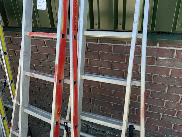 Giss 868085 2 x 8 aluminium ladder (2x) - afbeelding 5 van  8