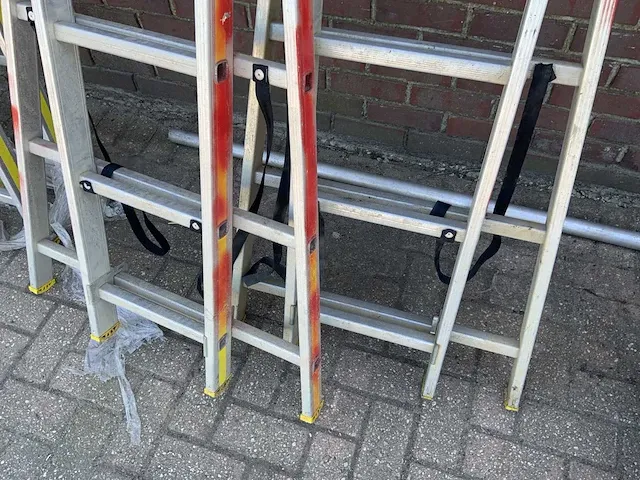 Giss 868085 2 x 8 aluminium ladder (2x) - afbeelding 6 van  8