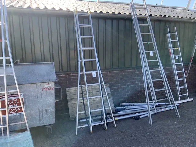 Giss 868086 2 x 10 aluminium ladder - afbeelding 1 van  5