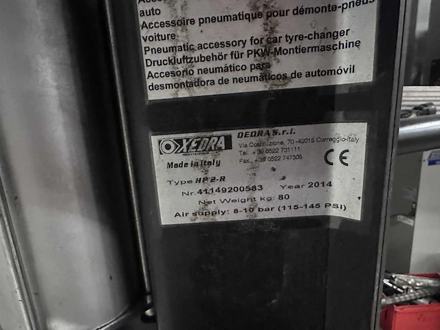 Giuliano - hp2r - tyre changing device - 2014 - afbeelding 11 van  11