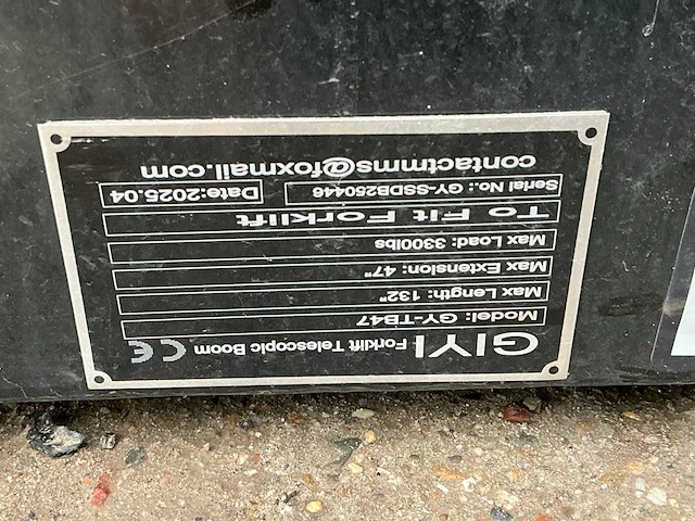 Giyi gy-tb47 heftruck telescoop hijsjuk - afbeelding 7 van  7