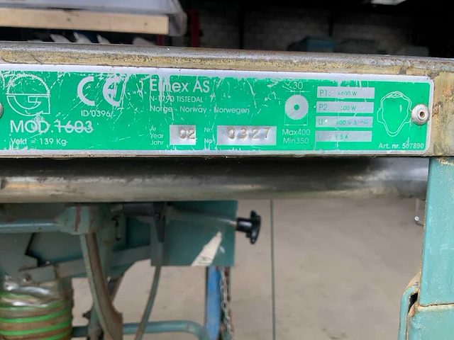 Gjerde mod 1603 zaagmachine - afbeelding 4 van  4