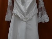 Gl bridal fashion trouwjurk met lange mouwen - maat 46 - afbeelding 4 van  5