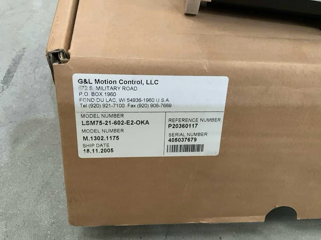 G&l motion comtrol lsm75-21-602-e2-oka elektromotor (3x) - afbeelding 2 van  6