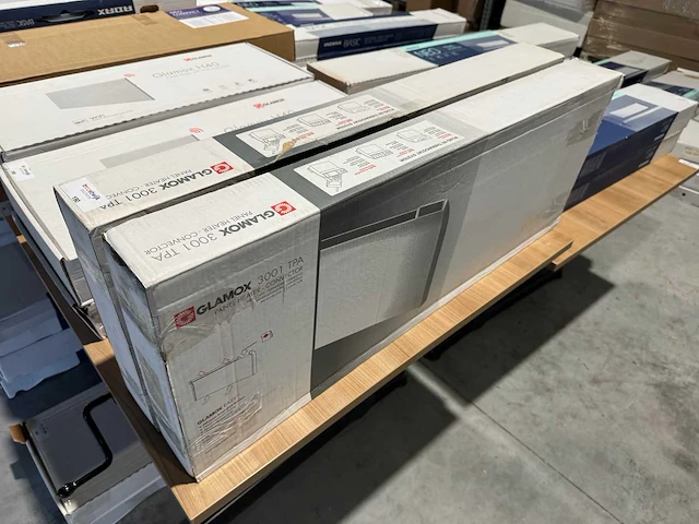 Glamox - 1000w - elektrische convector warmtepaneel (2x) - afbeelding 1 van  4