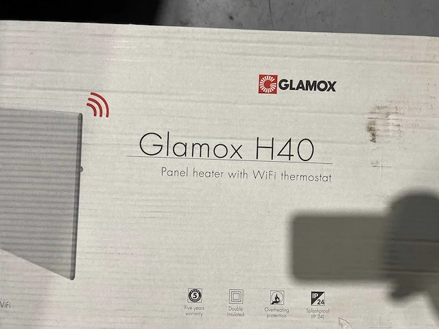Glamox - h 40 h 20 wt - elektrische convector kachel (3x) - afbeelding 2 van  3