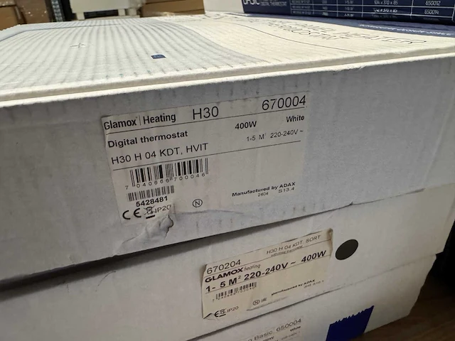 Glamox - h30 h 04 kdt - elektrische convector warmtepaneel (3x) - afbeelding 3 van  5