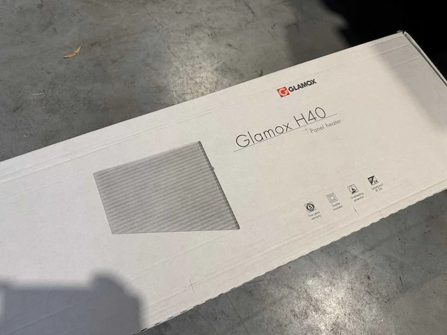Glamox - h40 h 12 - elektrische convector warmtepaneel (2x) - afbeelding 2 van  4