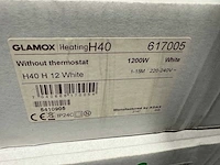 Glamox - h40 h 12 - elektrische convector warmtepaneel (2x) - afbeelding 3 van  4