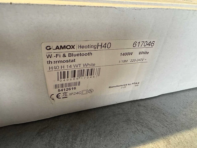 Glamox - verschillende types - elektrische convector warmtepaneel (4x) - afbeelding 5 van  5