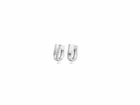 Glams klapoorringen poli/mat 14 mm zilver - afbeelding 1 van  1
