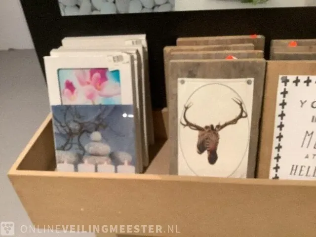 Glas en hout decoraties div. kleuren - afbeelding 5 van  6