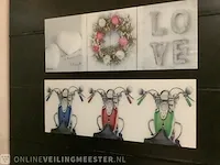 Glas en kunststof decoratie div. kleuren - afbeelding 2 van  2