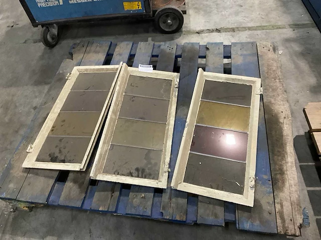 Glas in lood raam (3x) - afbeelding 2 van  5