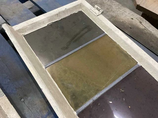 Glas in lood raam (3x) - afbeelding 4 van  5