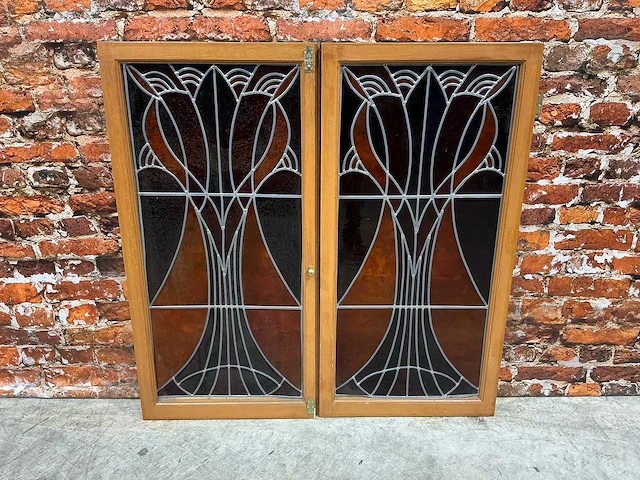 Glas in lood raam - afbeelding 1 van  3