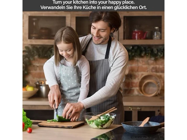 Glas keramische kookplaat met 5 zones - frameloos - met touch control / aanraakbediening - 8600w - 9 vermogensniveaus - automatische timer - kinderbeveiliging - afbeelding 5 van  8