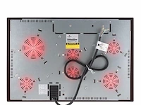 Glas keramische kookplaat met 5 zones - frameloos - met touch control / aanraakbediening - 8600w - 9 vermogensniveaus - automatische timer - kinderbeveiliging - afbeelding 8 van  8