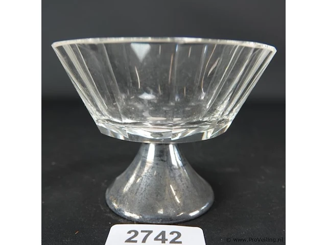 Glas op verzilverde voet - afbeelding 2 van  5