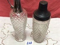 Glas shaker + kan - afbeelding 1 van  2