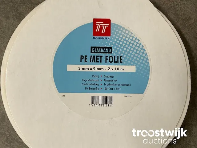 Glasband pe met folie - afbeelding 7 van  7