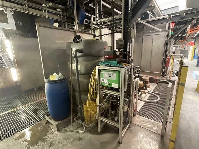 Glasbeek rvs verwarmde doorloop reinigings-ontvetterlijn - afbeelding 2 van  12